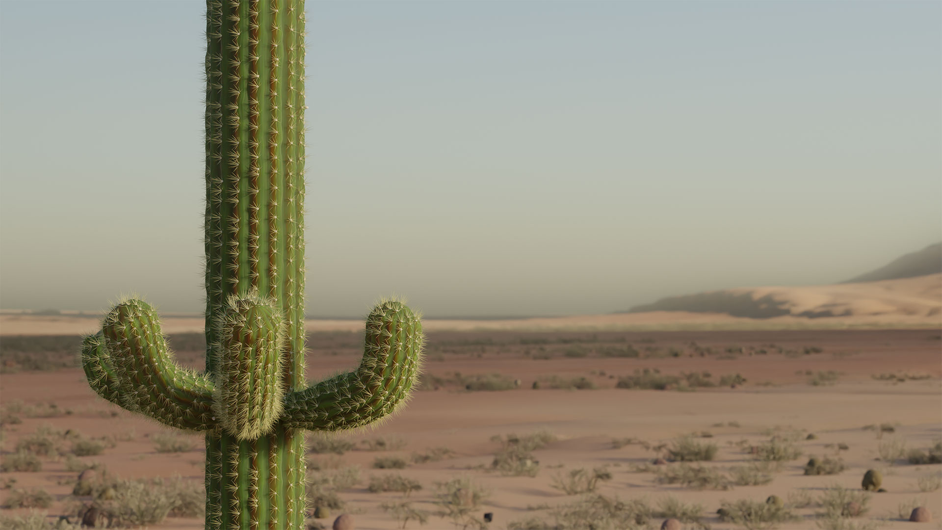 Blender - Desert scene from Poncho & Lefty