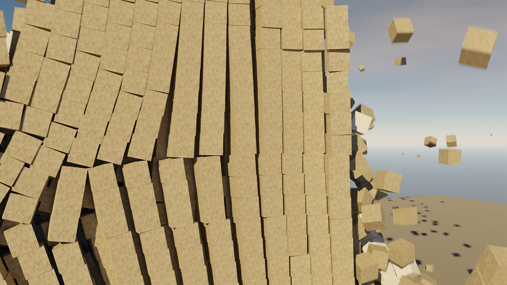 Blender - Rigid Body Physics Simulation - Jenga