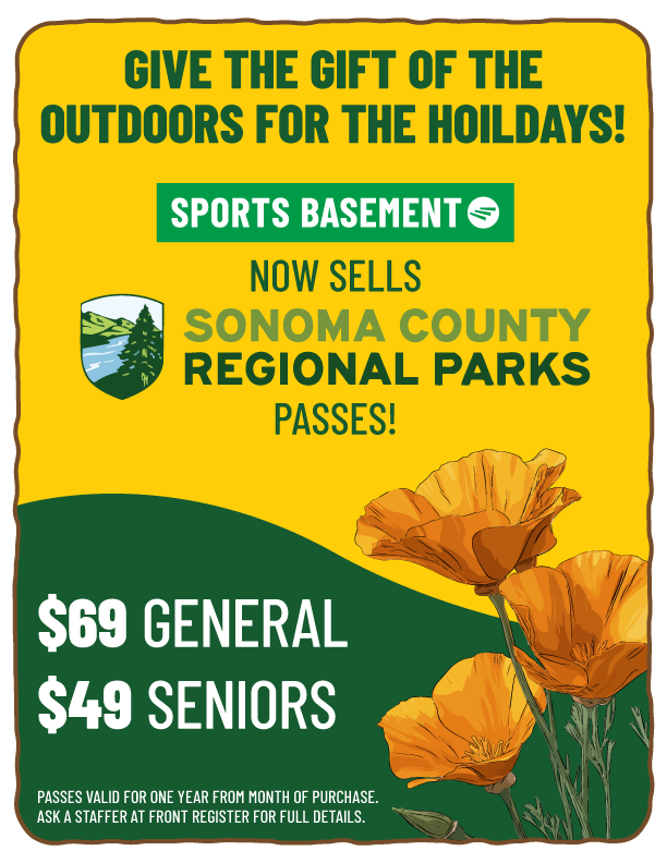 Sports Basement Sonomo County Parks Passes
