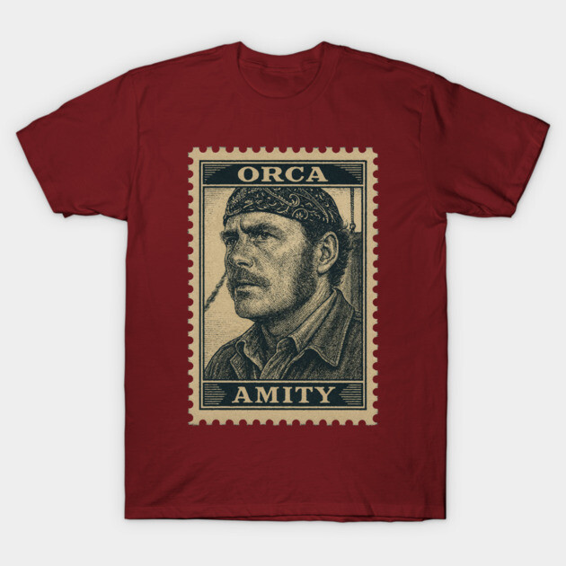 SHIRT, Jaws Quint Stamp